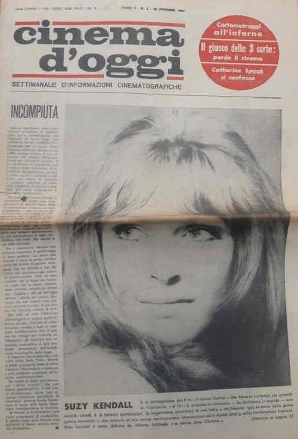 CINEMA DOGGI magazine side cover Issue 5 30 October 1967