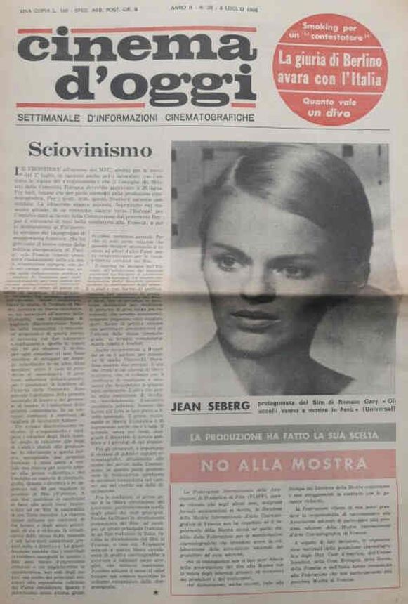 CINEMA DOGGI magazine side cover Issue 28 8 July 1968