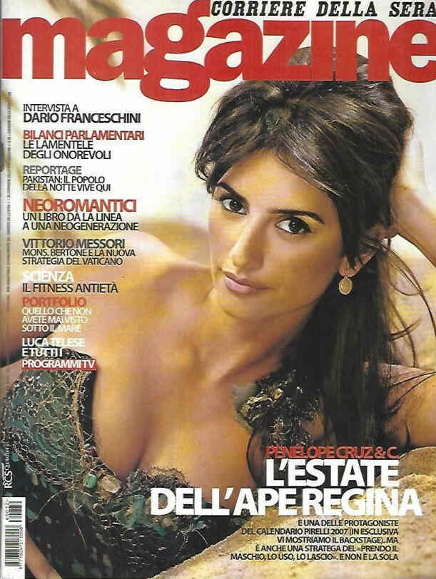 CORRIERE DELLA SERA MAGAZINE magazine side cover Issue 1   