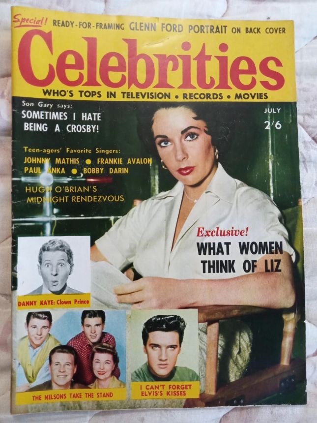CELEBRITIES (AU) magazine side cover Issue 3  July 1959