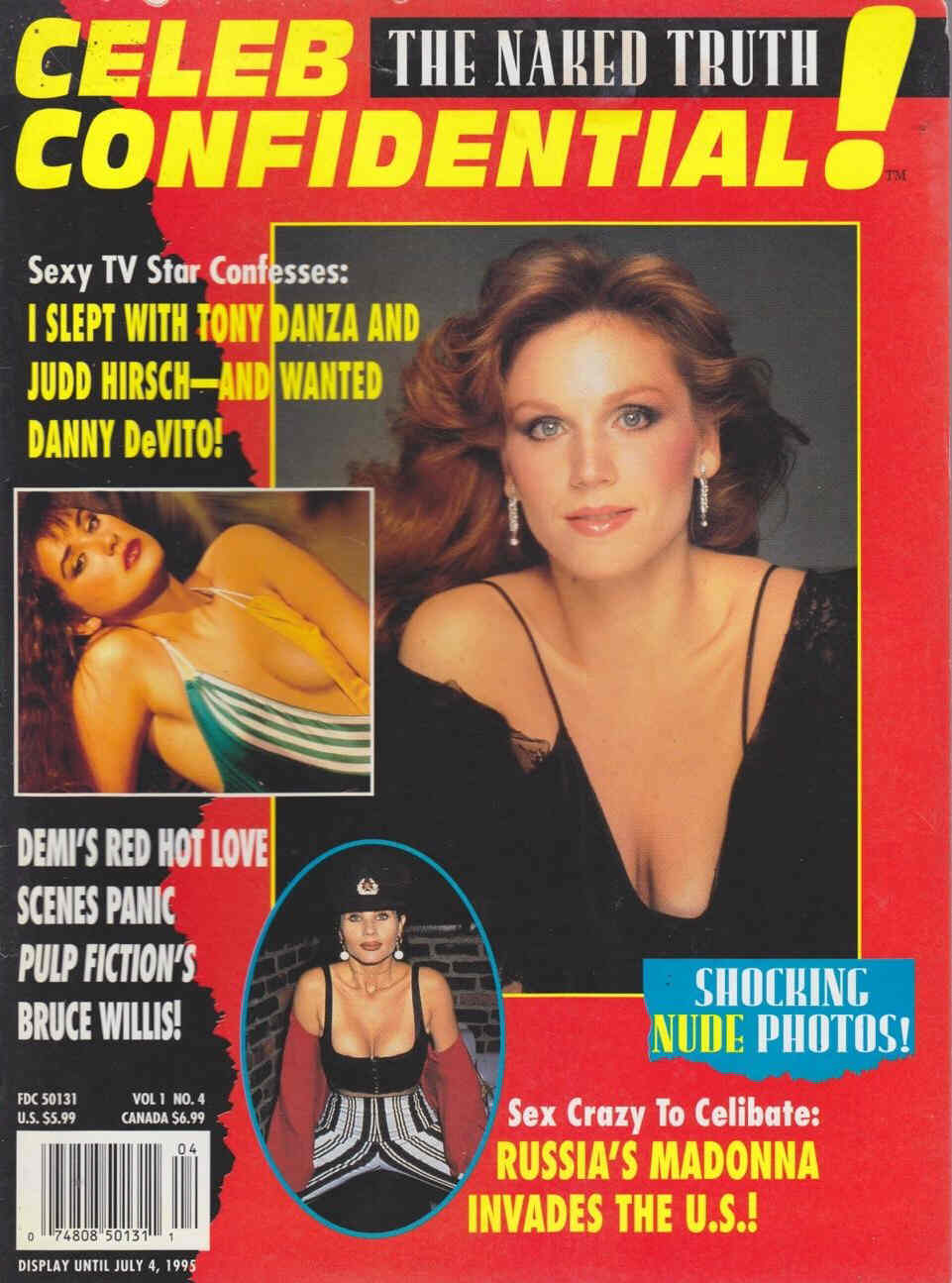 CELEB CONFIDENTIAL magazine side cover  Vol 1 # 4  1995