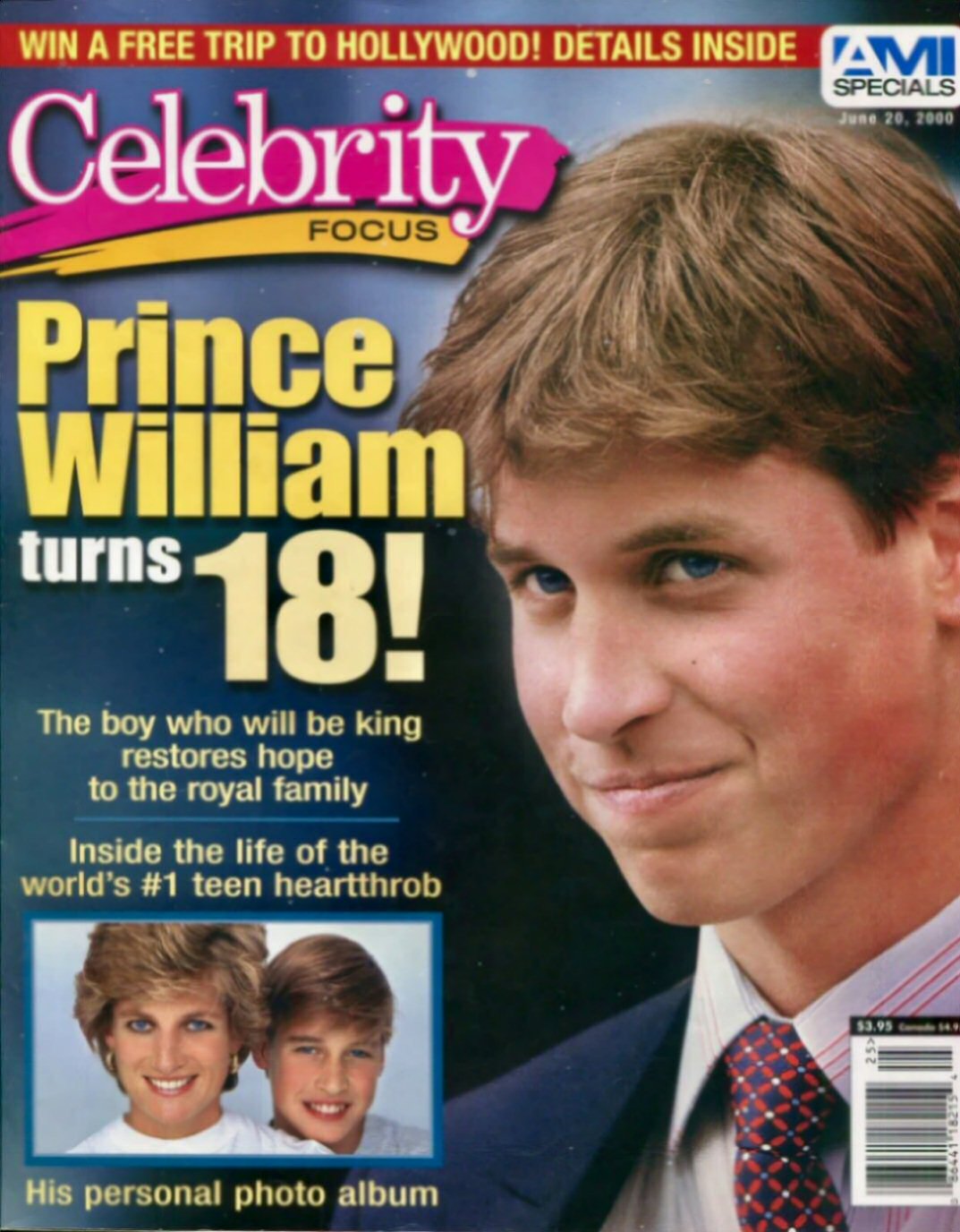 CELEBRITY FOCUS (1997) magazine side cover  Vol 1 # 11 20 June 2000