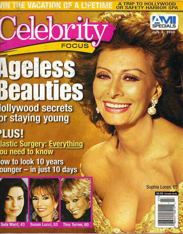 CELEBRITY FOCUS (1997) magazine side cover 4 July 2000
