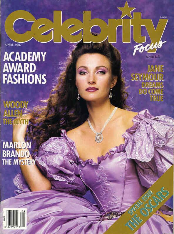 CELEBRITY FOCUS magazine side cover  Vol 1 # 4 April 1987