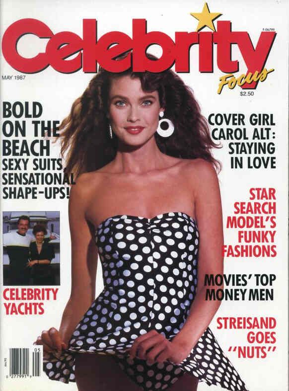 CELEBRITY FOCUS magazine side cover  Vol 1 # 5 May 1987