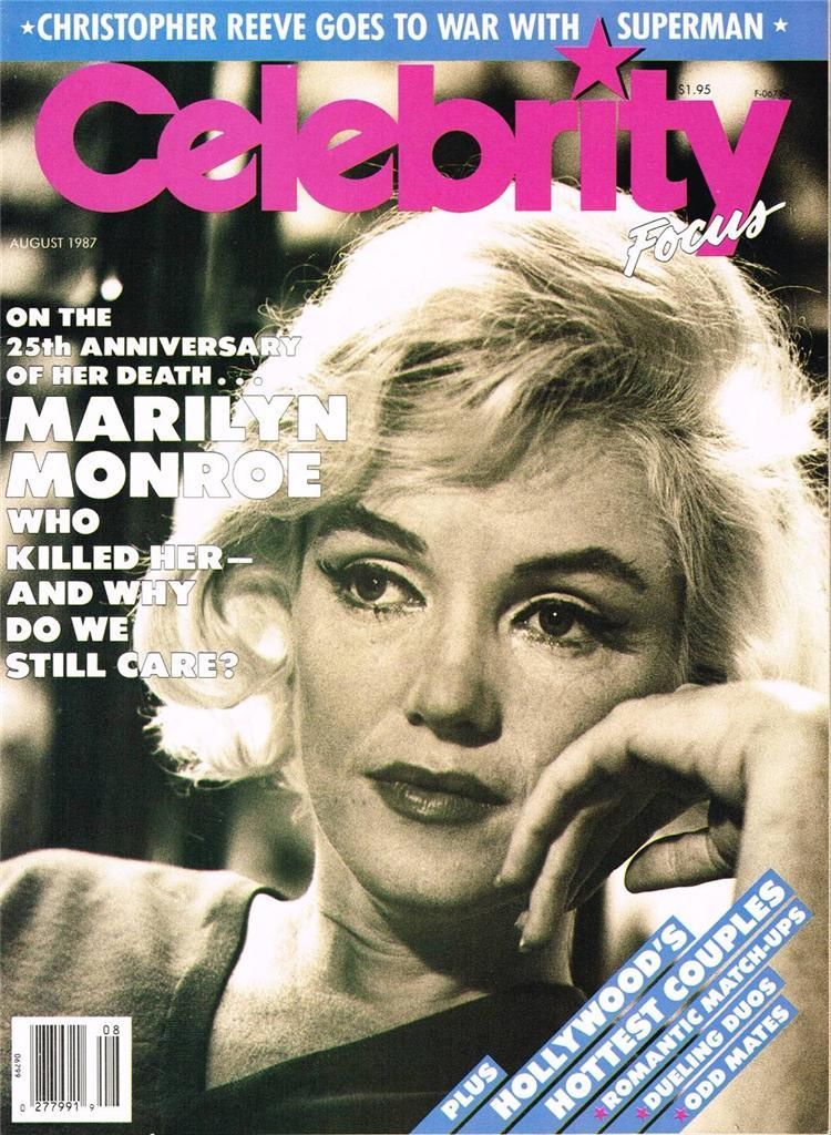 CELEBRITY FOCUS magazine side cover  Vol 1 # 8 August 1987