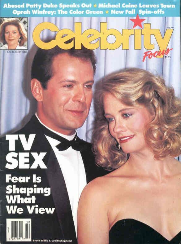 CELEBRITY FOCUS magazine side cover  Vol 1 # 10 October 1987