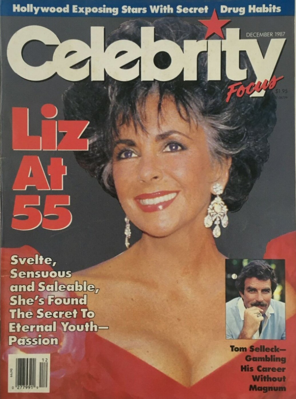 CELEBRITY FOCUS magazine side cover  Vol 1 # 12 December 1987