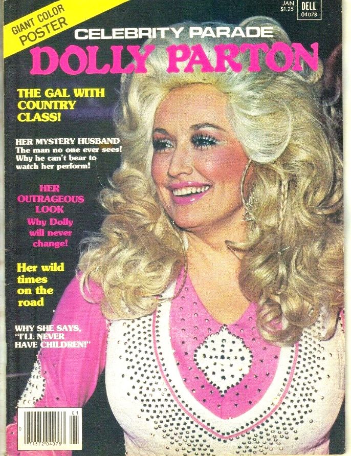 CELEBRITY PARADE magazine side cover January 1979