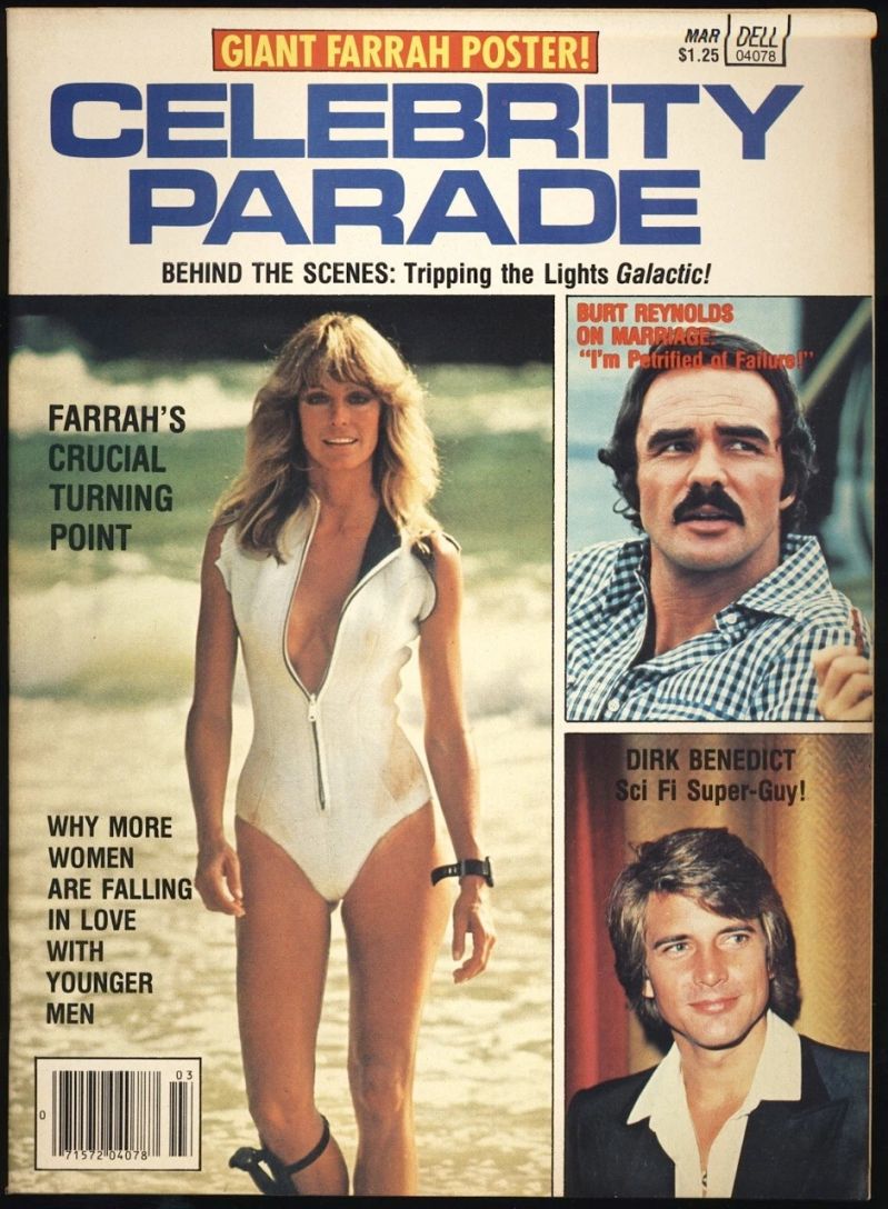 CELEBRITY PARADE magazine side cover March 1979