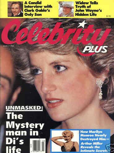 CELEBRITY PLUS magazine side cover  Vol 2 # 3 March 1988