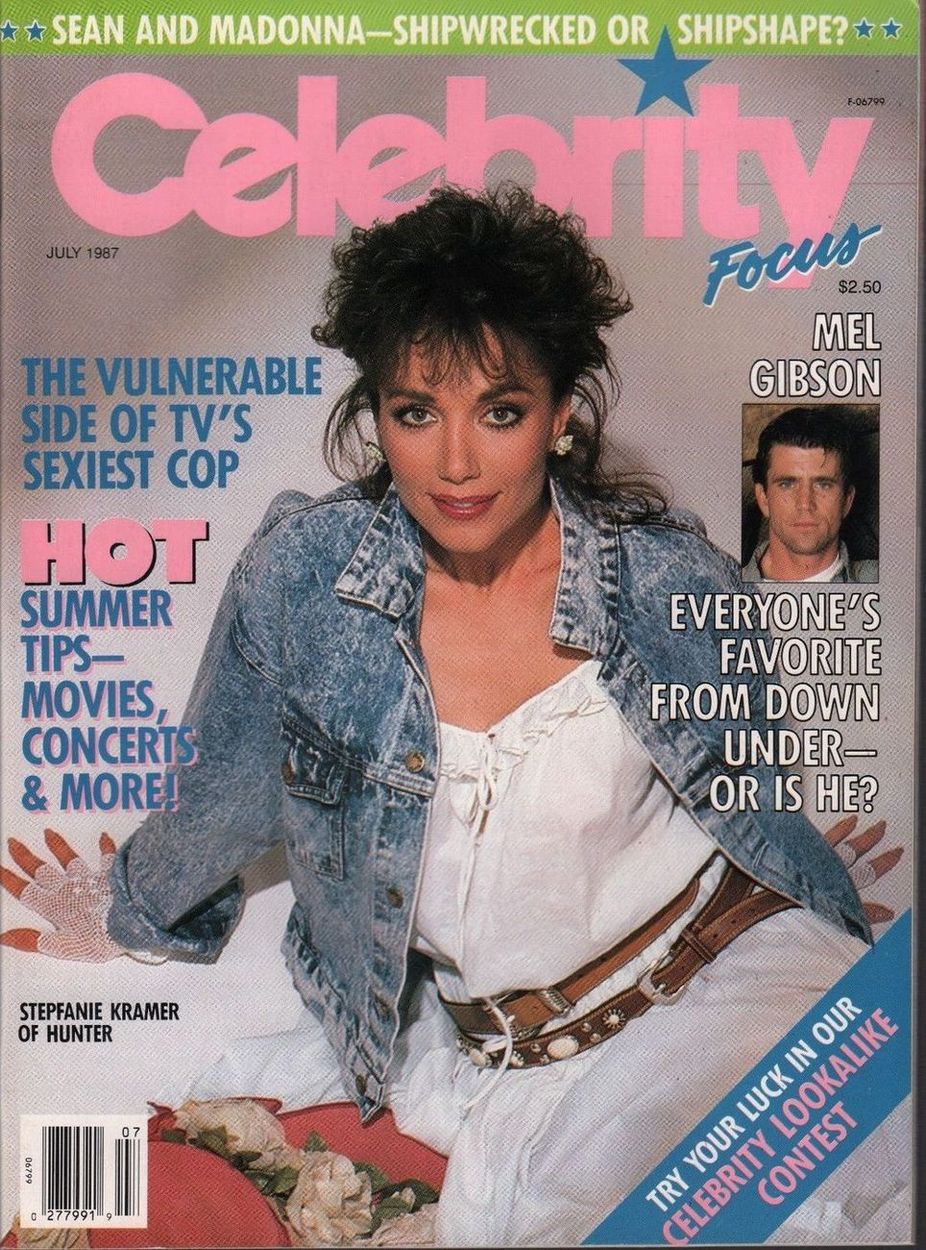 CELEBRITY FOCUS magazine side cover  Vol 1 # 7 July 1987