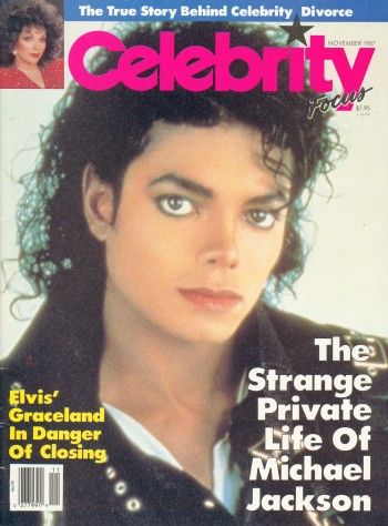 CELEBRITY FOCUS magazine side cover  Vol 1 # 11 November 1987