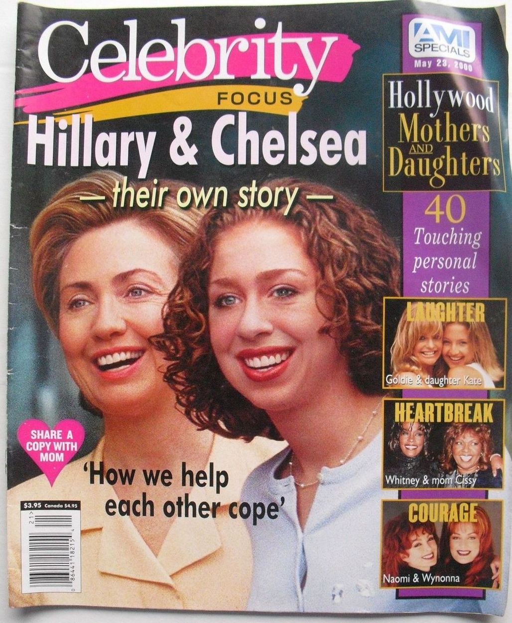 CELEBRITY FOCUS (1997) magazine side cover 23 May 2000