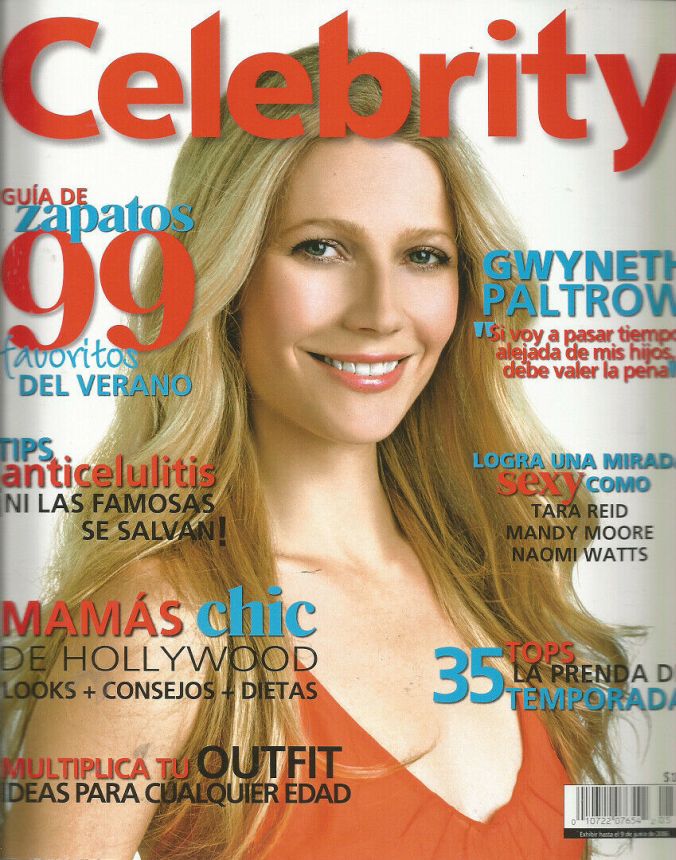 CELEBRITY (MX) magazine side cover  June 2006