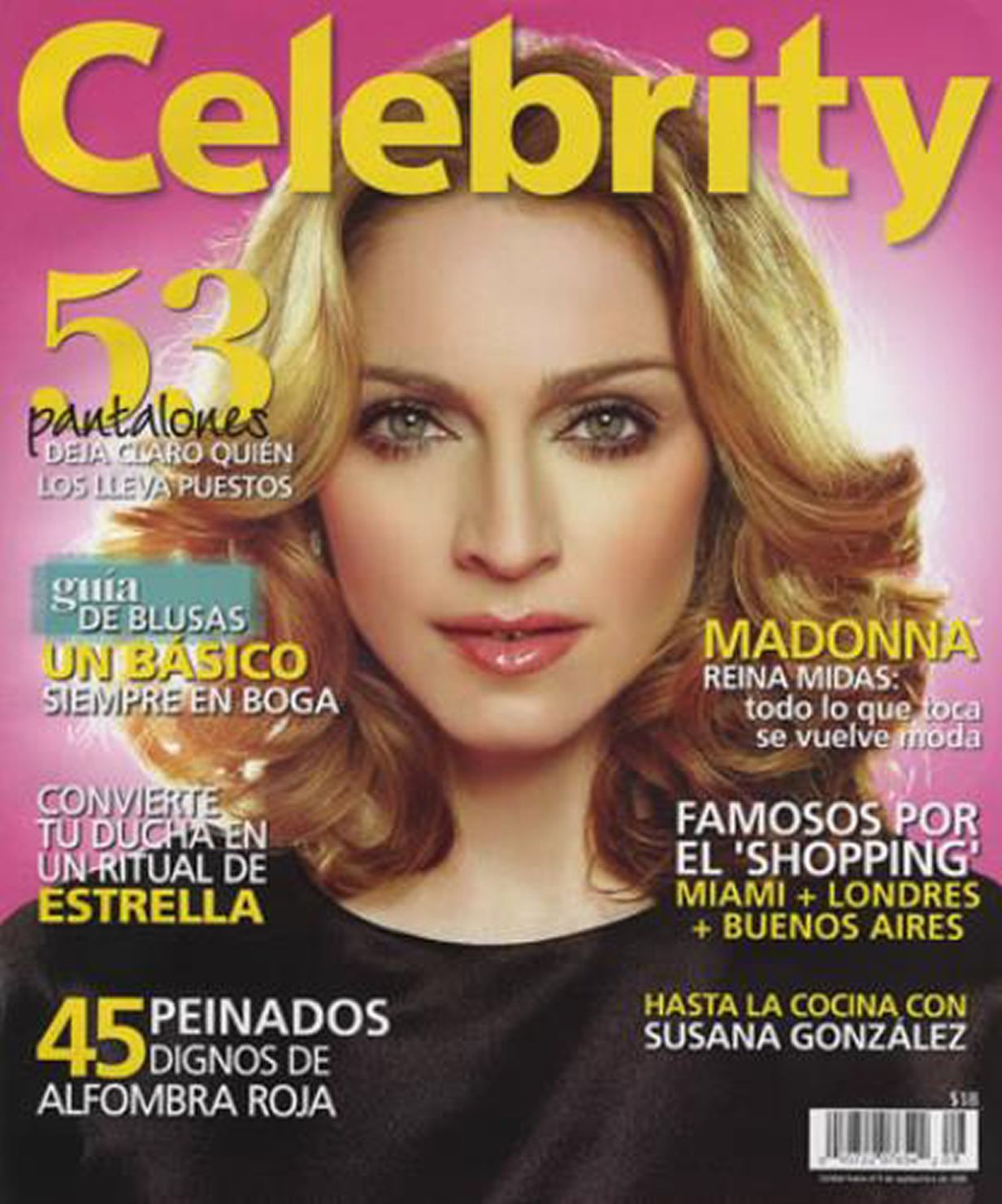 CELEBRITY (MX) magazine side cover  August 2006