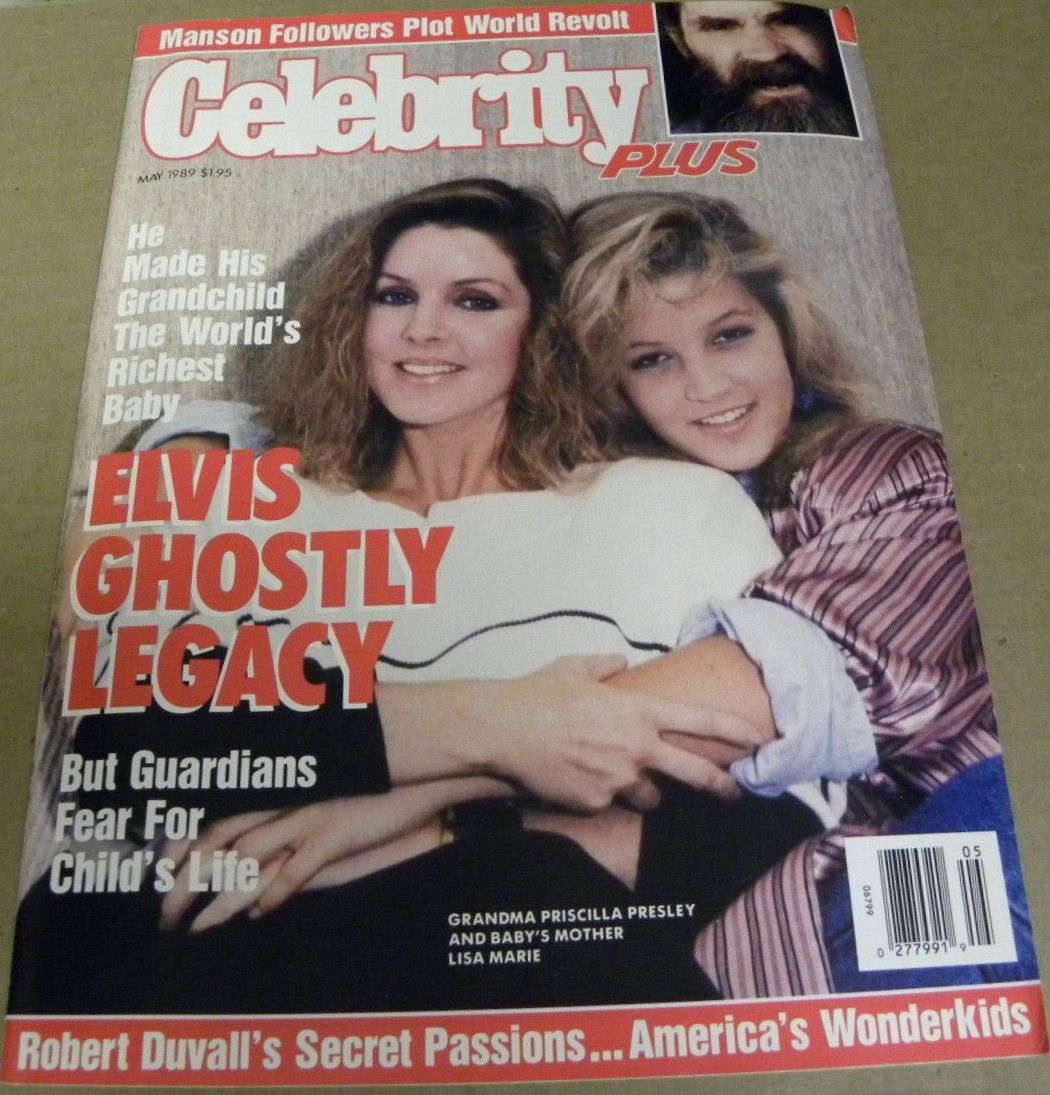 CELEBRITY PLUS magazine side cover  Vol 3 No  5  May 1989