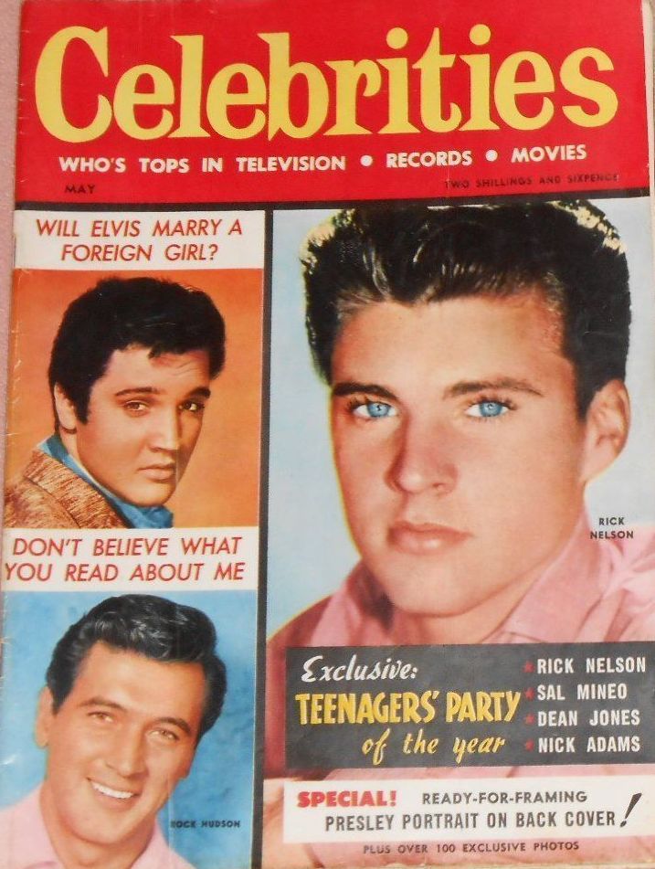 CELEBRITIES (AU) magazine side cover Issue 2  May 1959