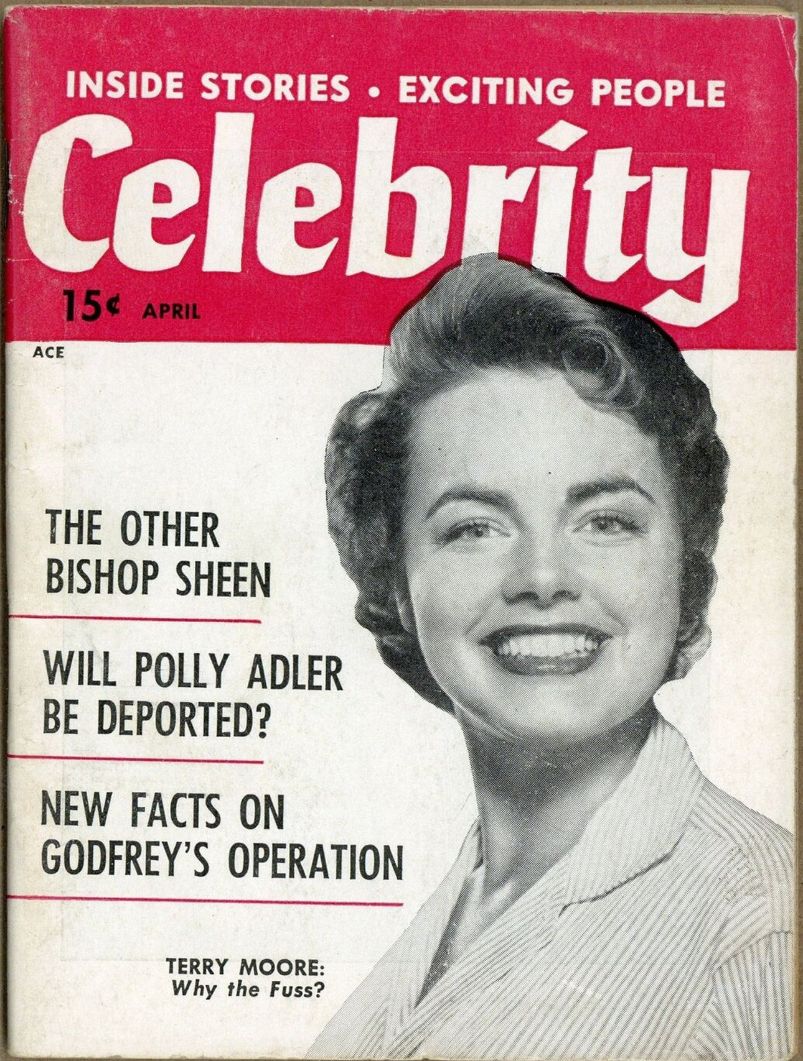 CELEBRITY (50s) magazine side cover  Vol 1 No  1  April 1954