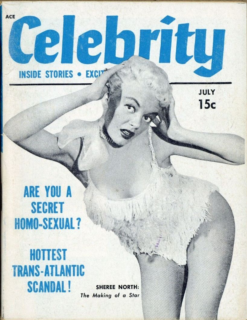 CELEBRITY (50s) magazine side cover  Vol 1 No  4  July 1954
