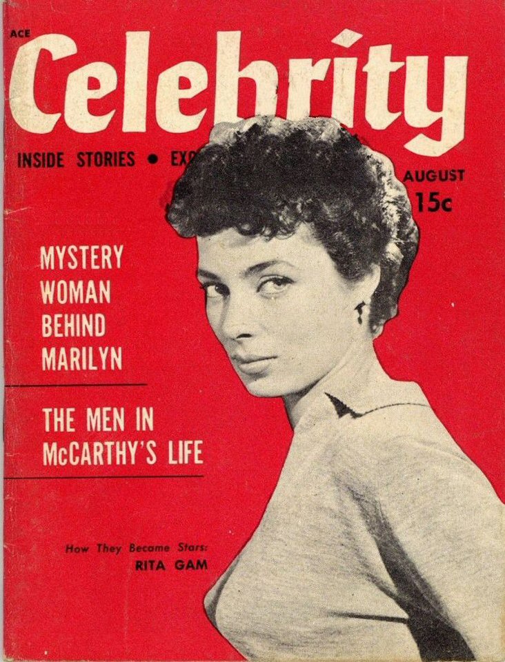 CELEBRITY (50s) magazine side cover  Vol 1 No  5  August 1954