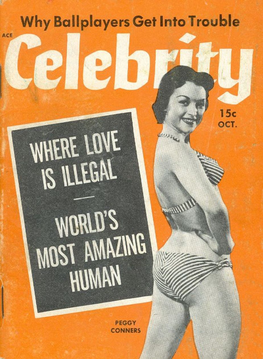 CELEBRITY (50s) magazine side cover  Vol 2 No  1  October 1954