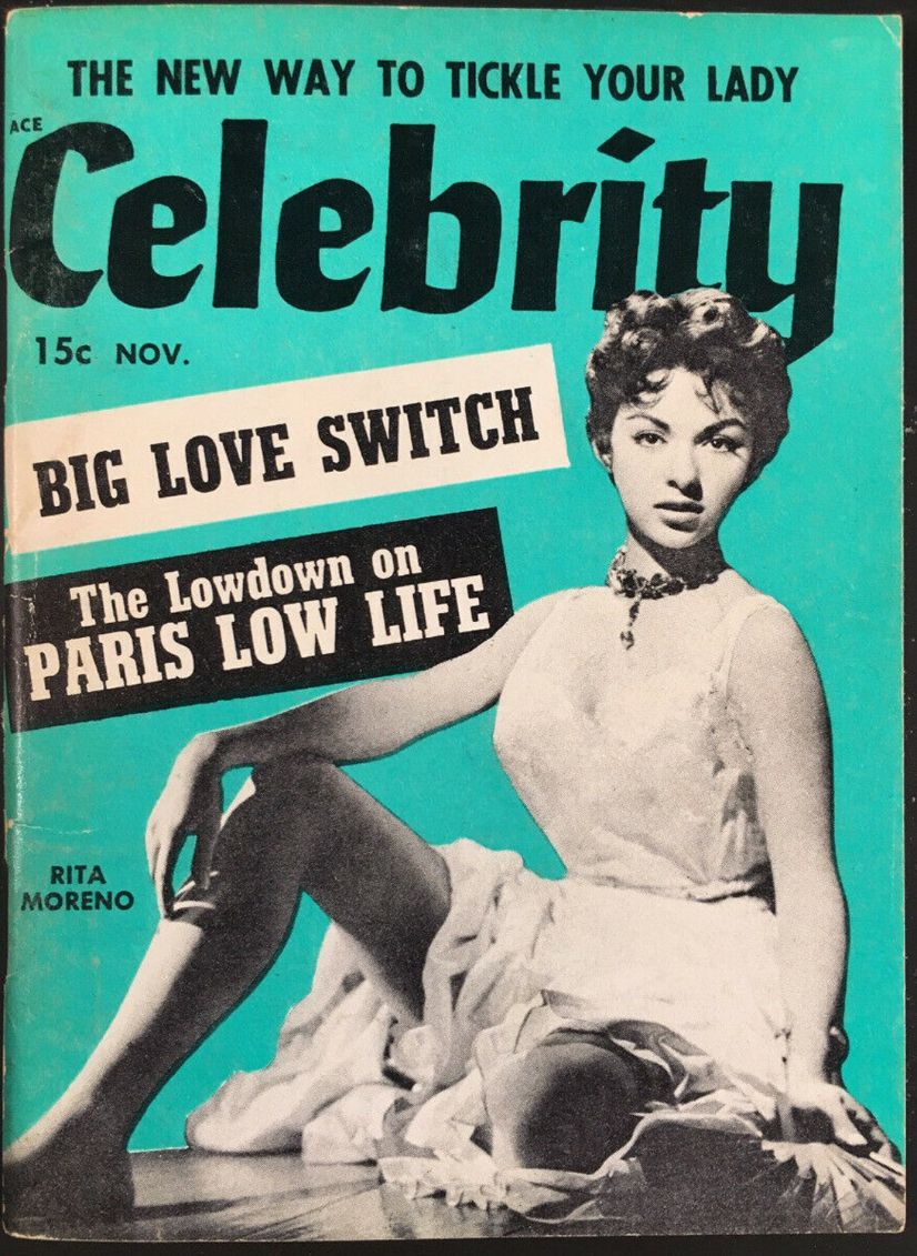CELEBRITY (50s) magazine side cover  Vol 2 No  2  November 1954