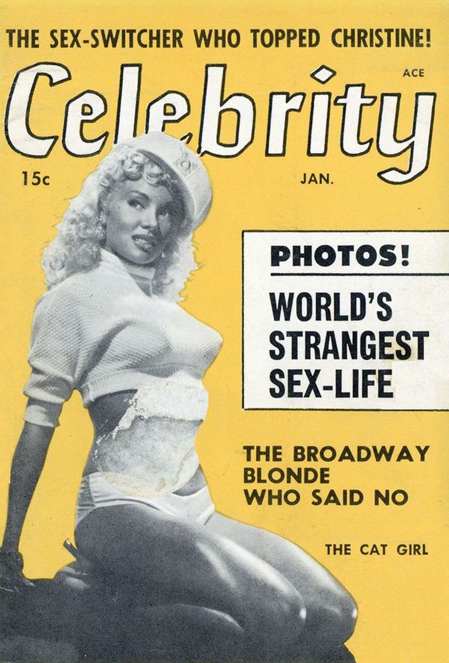CELEBRITY (50s) magazine side cover  Vol 2 No  4  January 1955