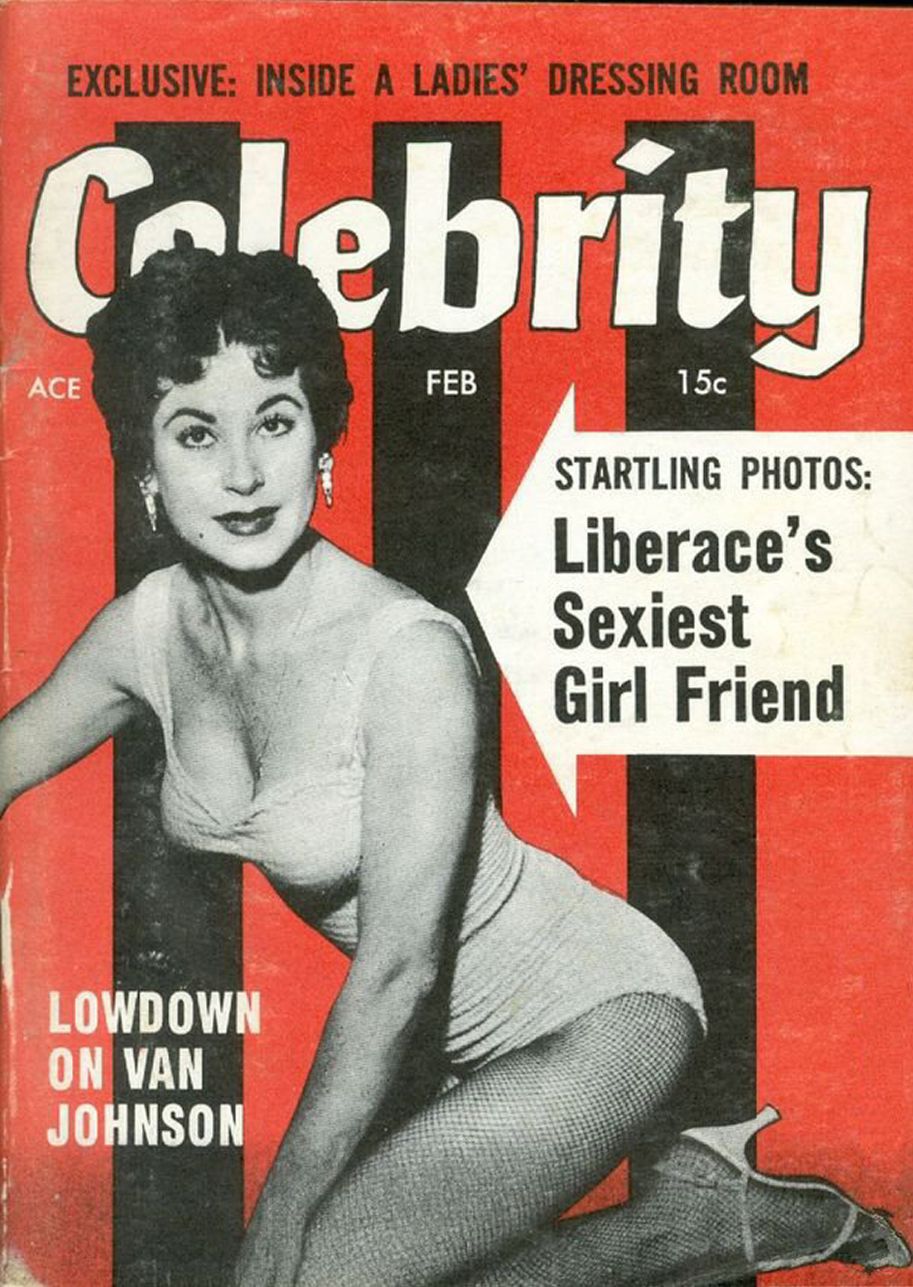 CELEBRITY (50s) magazine side cover  Vol 2 No  5  February 1955