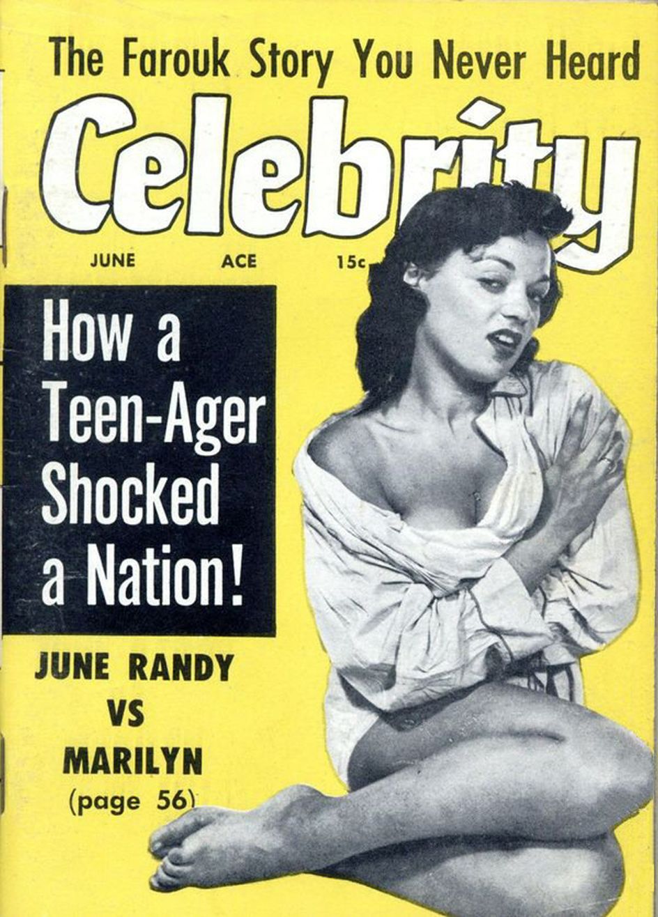 CELEBRITY (50s) magazine side cover  Vol 3 No  3  June 1955