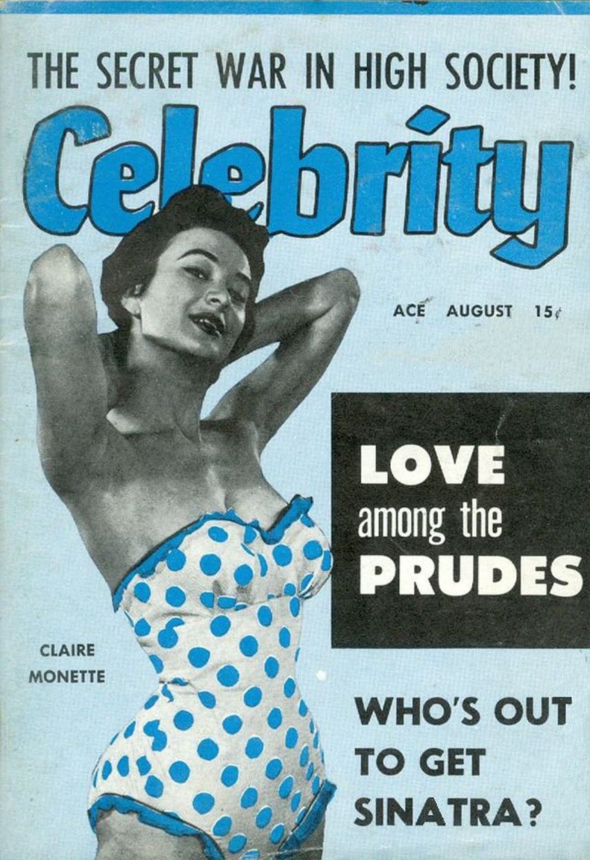 CELEBRITY (50s) magazine side cover  Vol 3 No  5  August 1955
