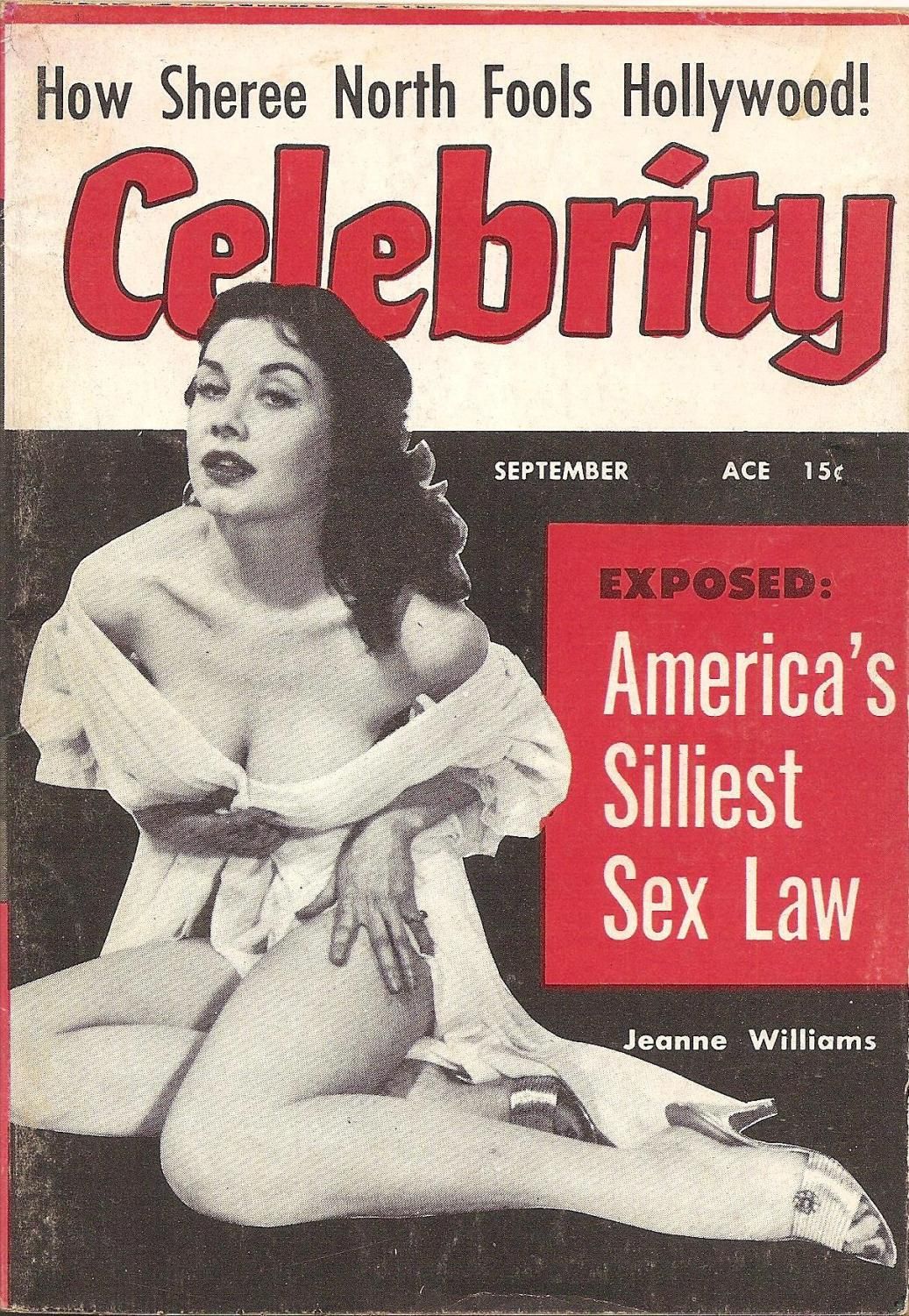 CELEBRITY (50s) magazine side cover  Vol 3 No  6  September 1955