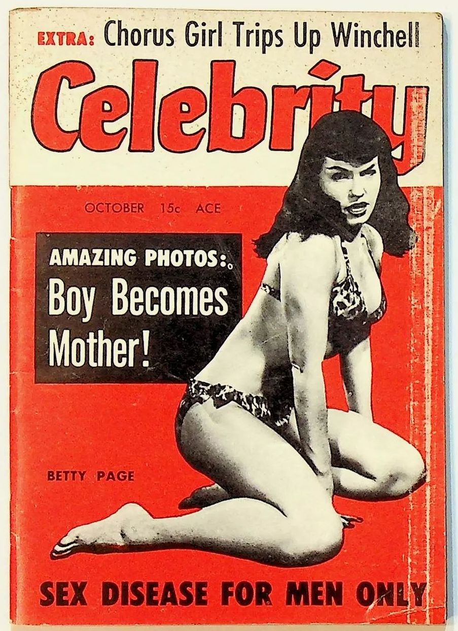 CELEBRITY (50s) magazine side cover  Vol 4 No  1  October 1955