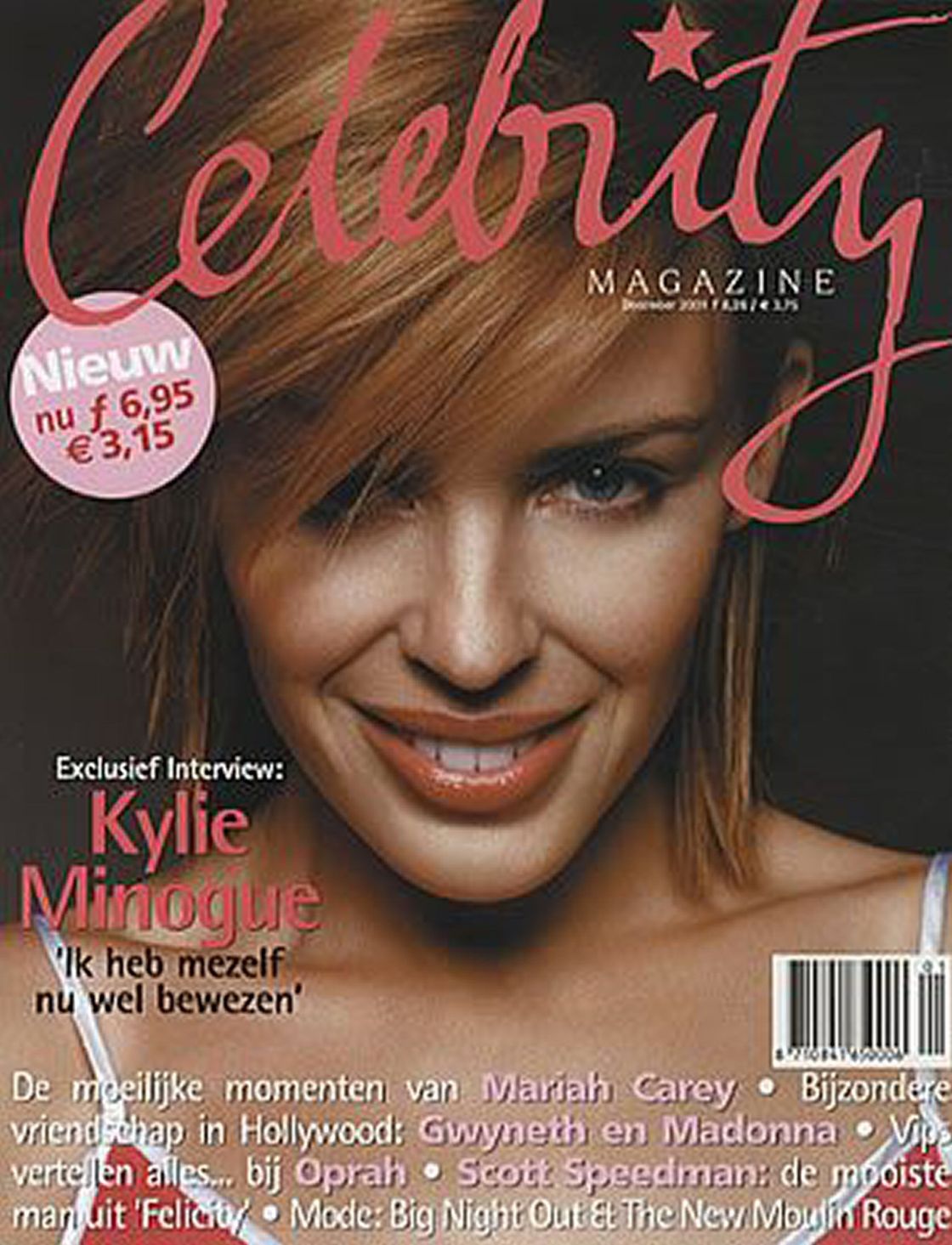 CELEBRITY ( NETHERLANDS) magazine side cover  December 2001