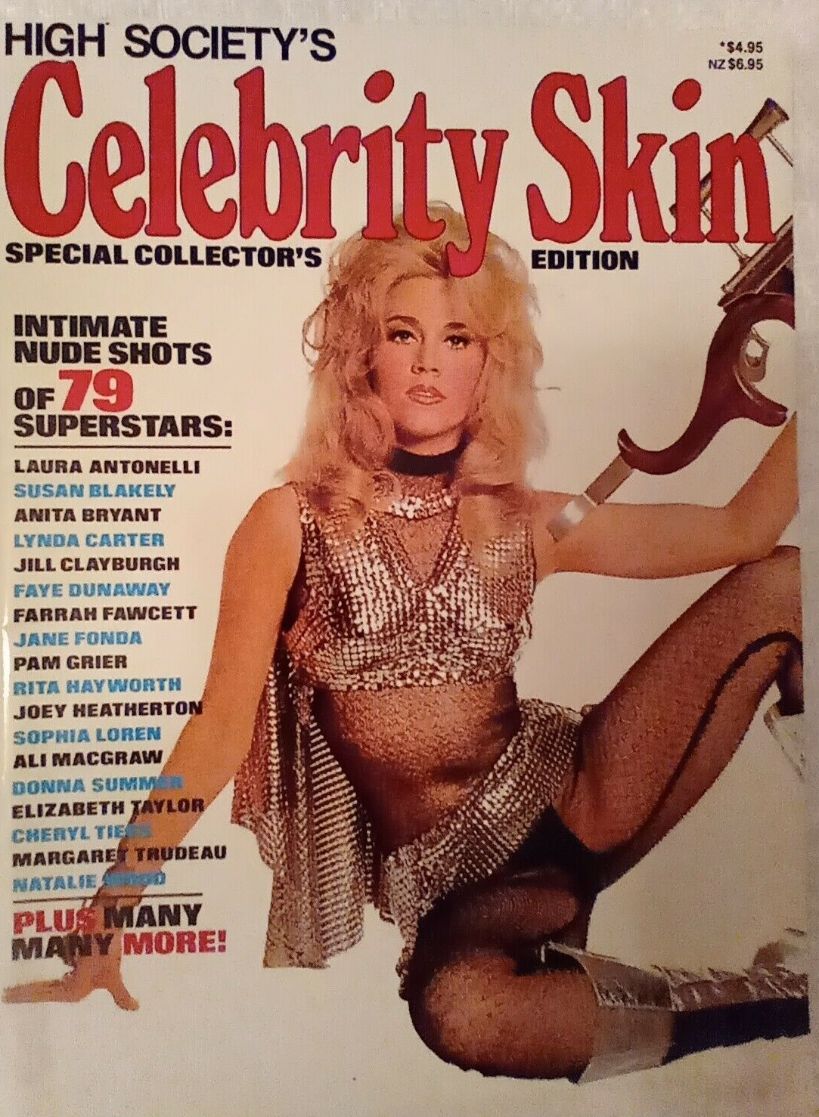 CELEBRITY SKIN (Australia) magazine side cover   1984
