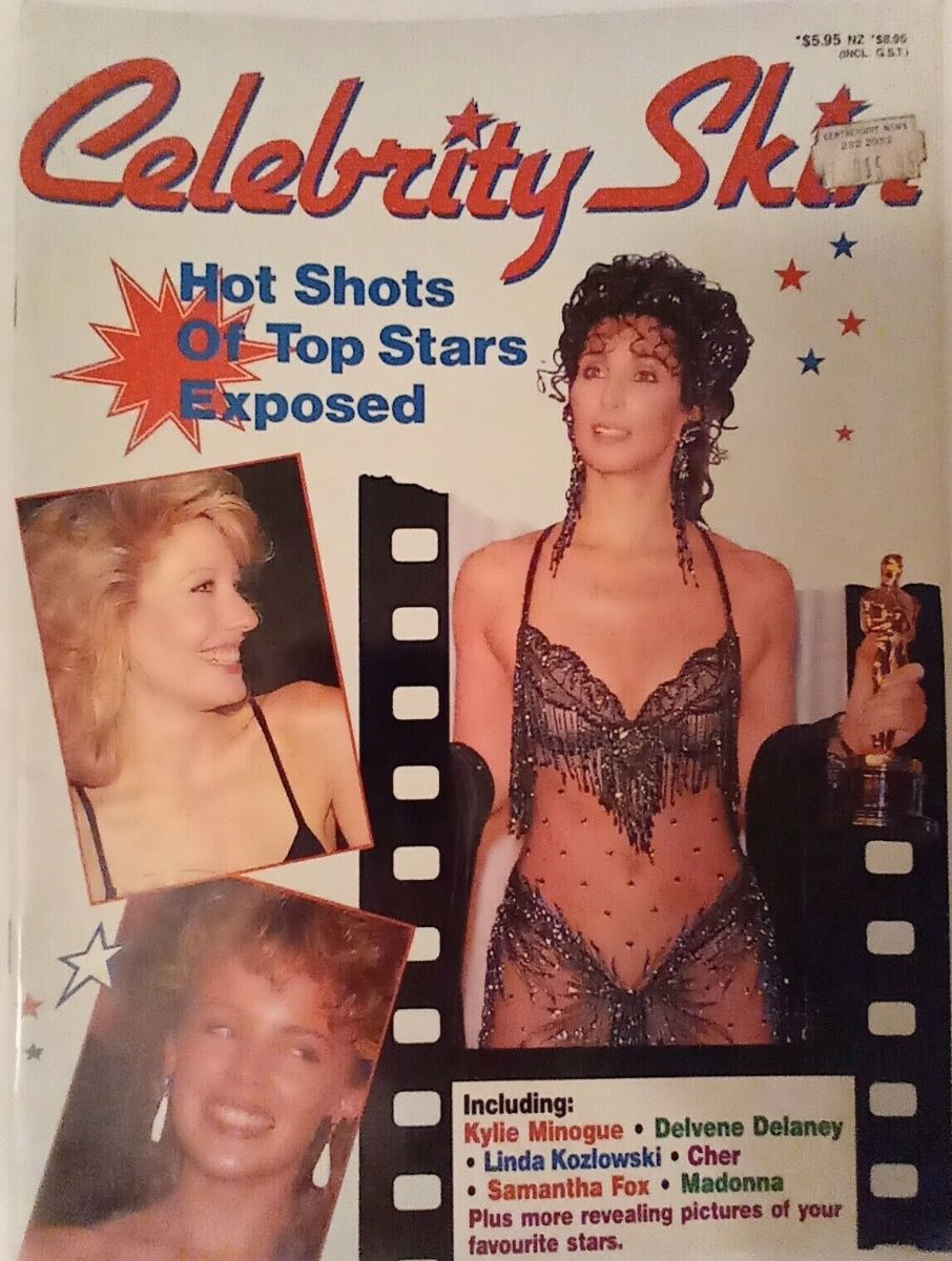CELEBRITY SKIN (Australia) magazine side cover   1988