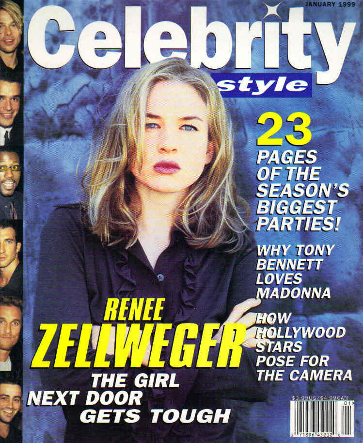 CELEBRITY STYLE magazine side cover January 1999