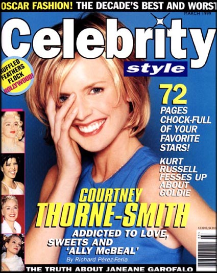 CELEBRITY STYLE magazine side cover March 1999