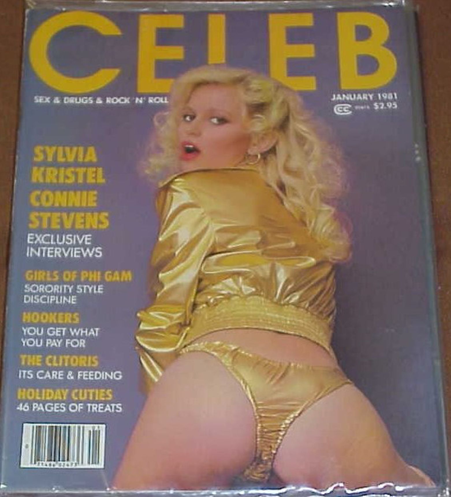 CELEB magazine side cover  Vol 2 No  1  January 1981