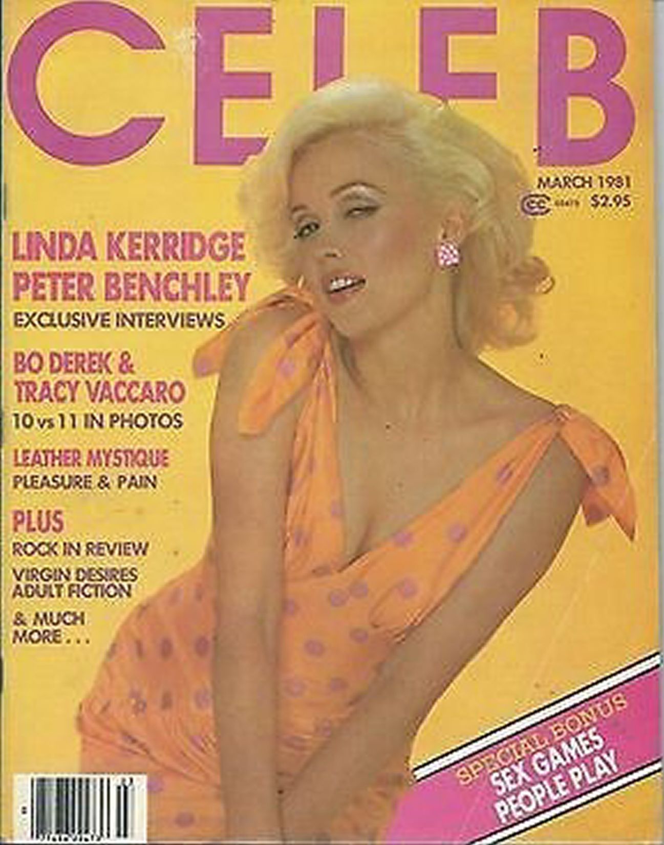 CELEB magazine side cover  Vol 2 No  3  March 1981