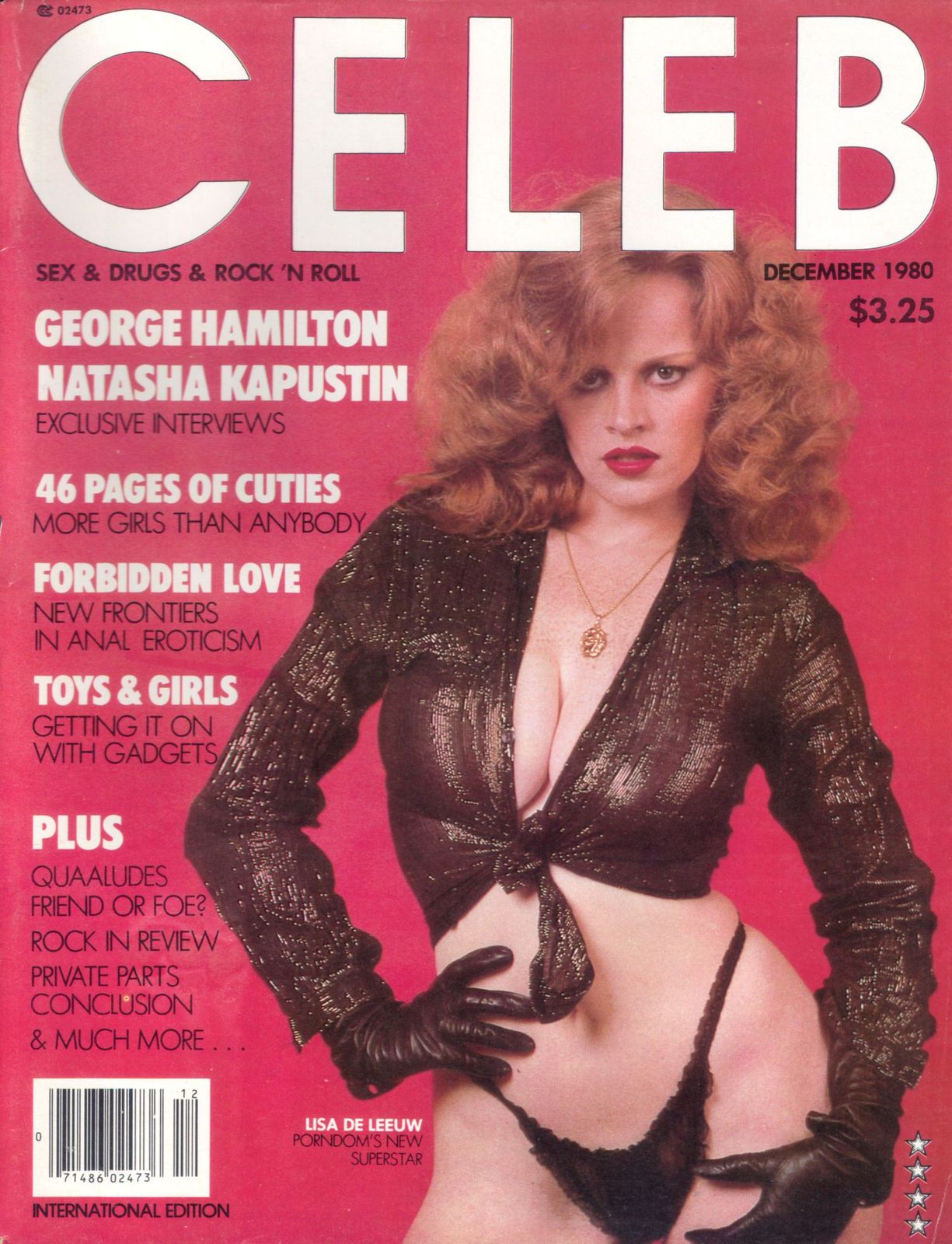 CELEB magazine side cover  Vol 1 # 2  December 1980