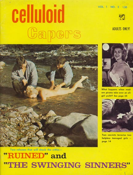 CELLULOID CAPERS magazine side cover Issue 2  1968
