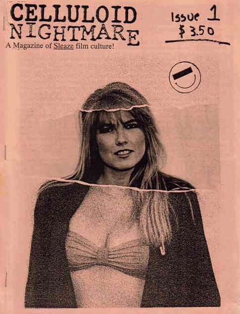CELLULOID NIGHTMARE magazine side cover Issue 1  1990