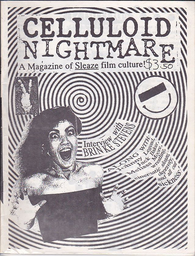 CELLULOID NIGHTMARE magazine side cover Issue 2 Autumn 1990
