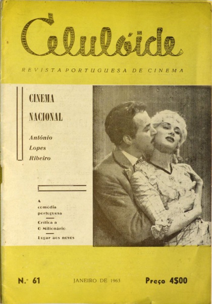 CELULOIDE magazine side cover Issue 61  January 1963