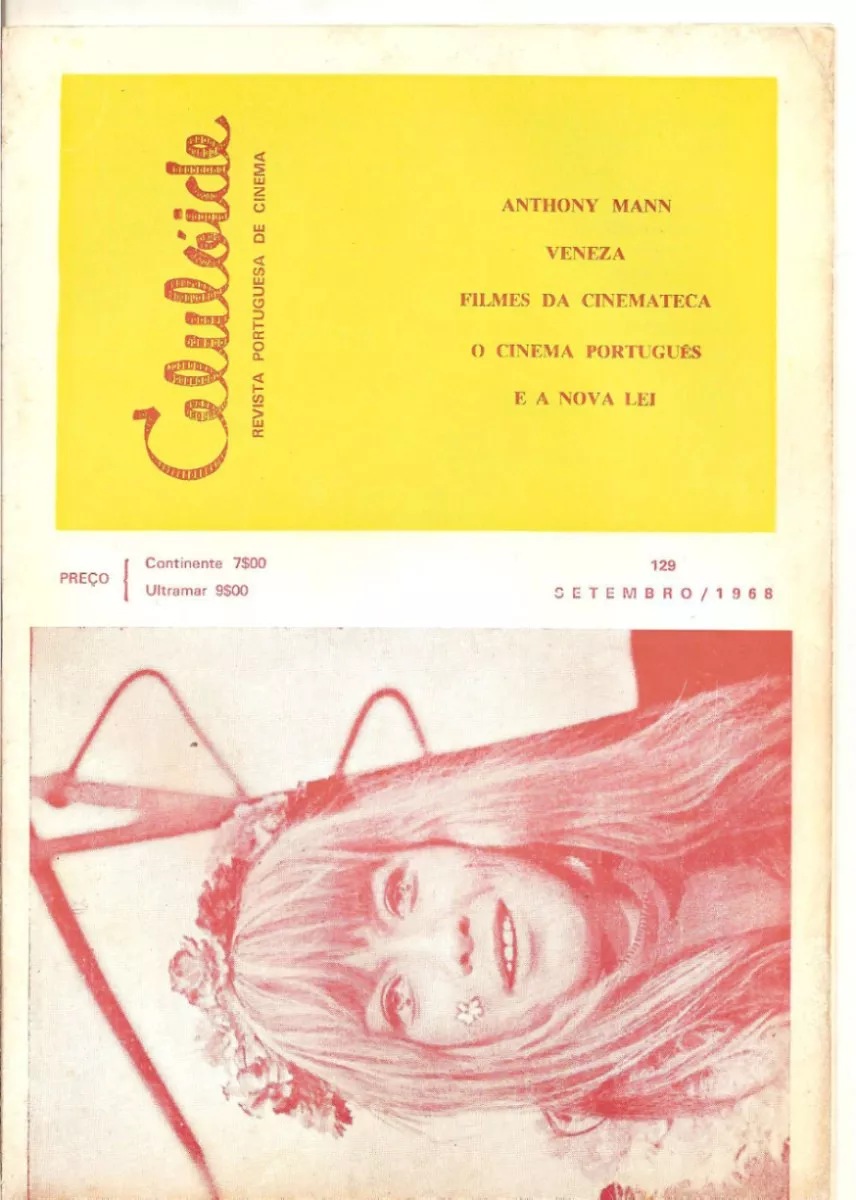 CELULOIDE magazine side cover Issue 129  September 1968