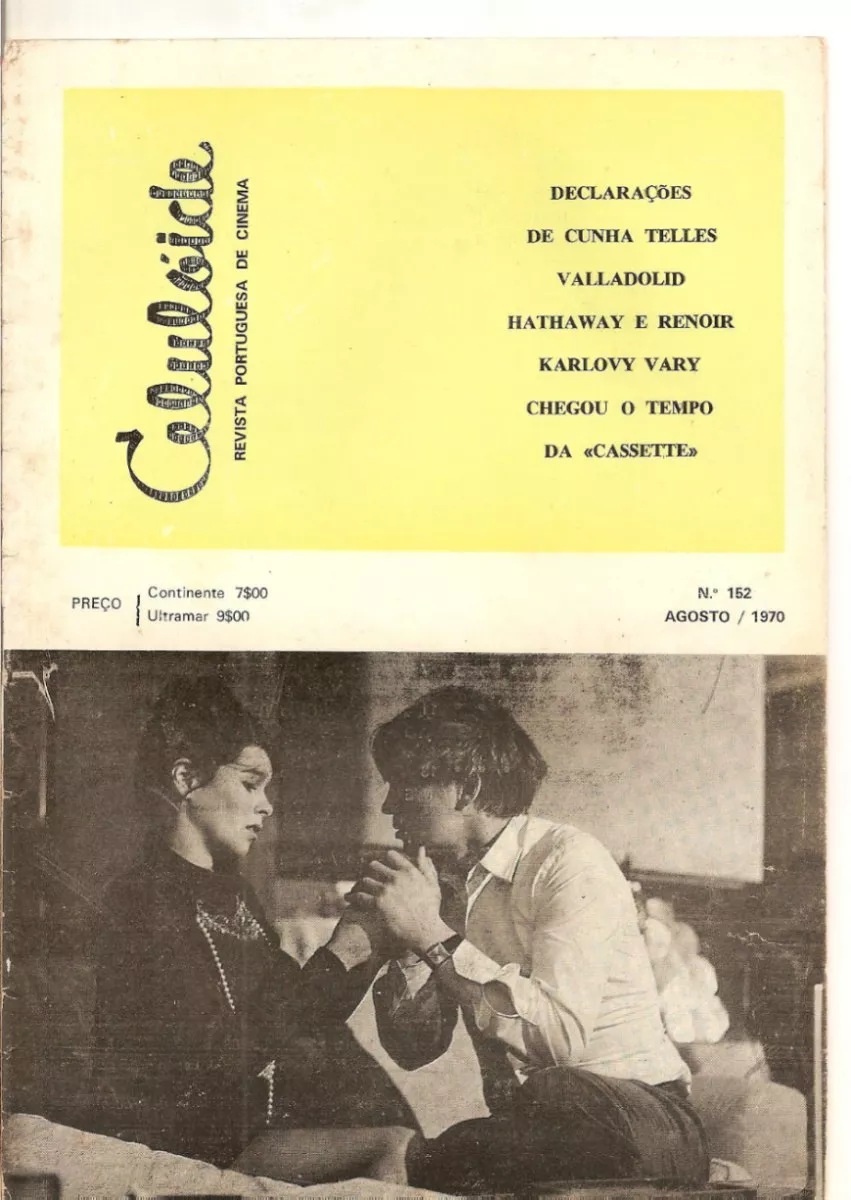 CELULOIDE magazine side cover Issue 162  August 1970