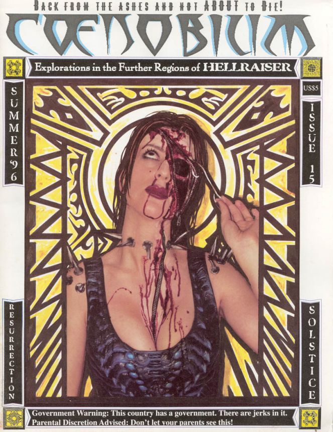 COENOBIUM magazine side cover Issue 15 Summer 1996