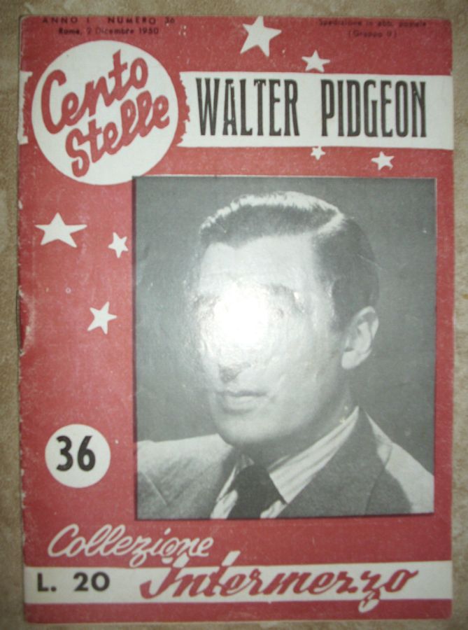 CENTO STELLE magazine side cover Issue 36 2 December 1950