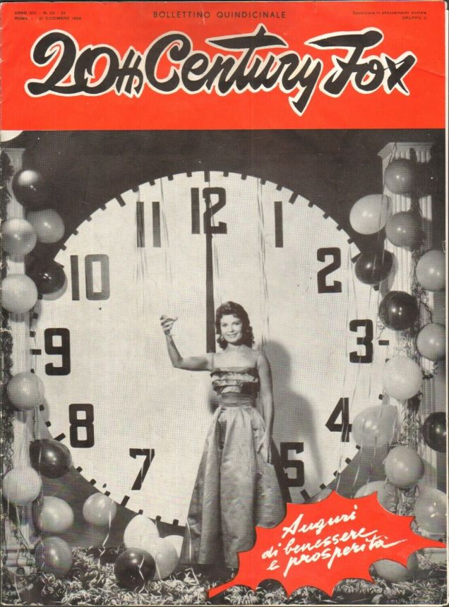 20th CENTURY FOX magazine side cover 31 December 1958